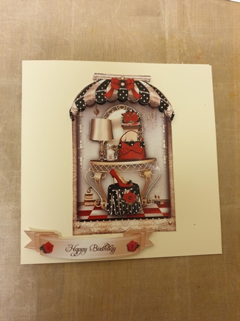 Boutique Shaped Shabby Chic Card Dot Mini Kit by Beverley Cook