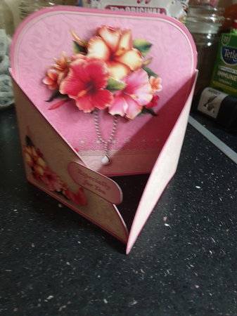 Pretty Hibiscus - Crossover Gatefold Card Mini Kit by Beverley Cook