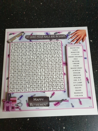 WORD SEARCH, NAIL SALON, mini kit by Beverley Cook