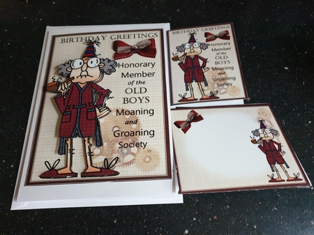 Gus in the old boys club mini kit by Beverley Cook