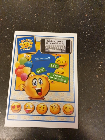 Mobile Emojis A5 by Beverley Cook