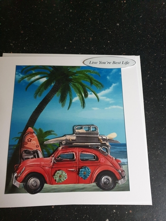 Live It Up Topper with Decoupage  by Beverley Cook