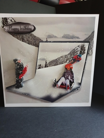 fun on the slopes  by Beverley Cook