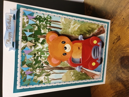 Teddys On The Road by Beverley Cook