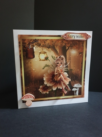 Coffee Fairy in the Woods by Beverley Cook