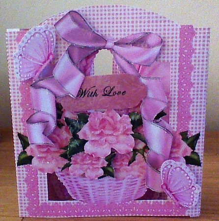 Basket of Roses Back to Front Card Kit by Beverley Hassell