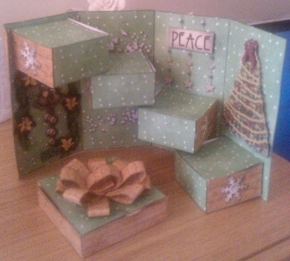 Christmas Peace Keepsake Treasure Box Card Kit by Beverley Hassell