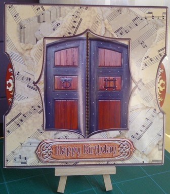 3D Room with a View - Vintage Music Room by Beverley Hassell