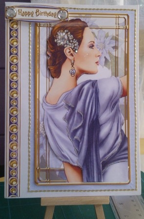 Art Deco Pandore (lilac) 8x8 Mini Kit by Beverley Hassell