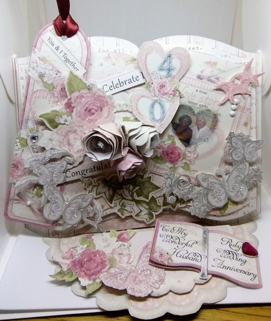Together Forever - Open Book Easel Card & Box Kit. by Beverley Hassell