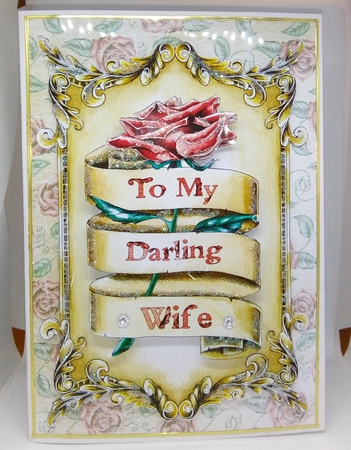 Rose and Scroll by Beverley Hassell