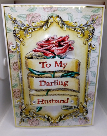 Rose and Scroll by Beverley Hassell