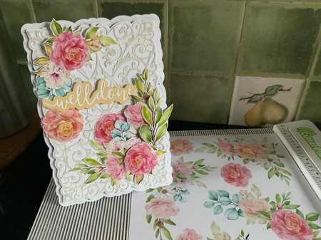 Roses Fussy Cut by Beverley Hazelgrave