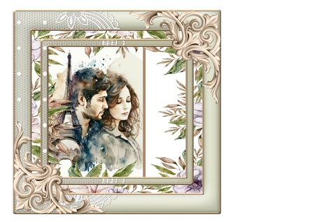 Paris Romance 2 ATC / Cards / Tags by Beverley Hazelgrave