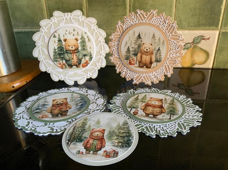 Christmas Bears1 by Beverley Hazelgrave