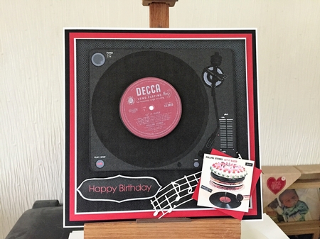 Music Mixer Deck Card Topper 3 by Beverley Hazelgrave