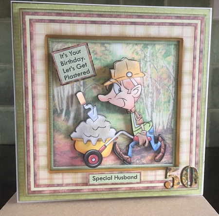 Plastered Builder 8x8 Mini Kit Decoupage & Ages by Beverley Hazelgrave