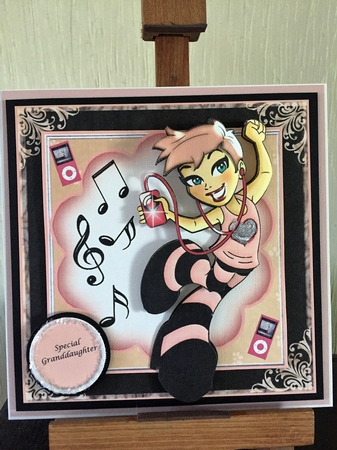 Sweet Music Card Front Kit by Beverley Hazelgrave