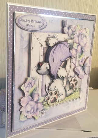 Shadow Box - Butterfly Watcher by Beverley Hazelgrave