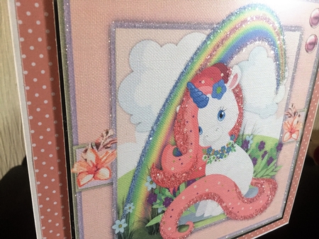 Beautiful Unicorn and Rainbow 1  by Beverley Hazelgrave