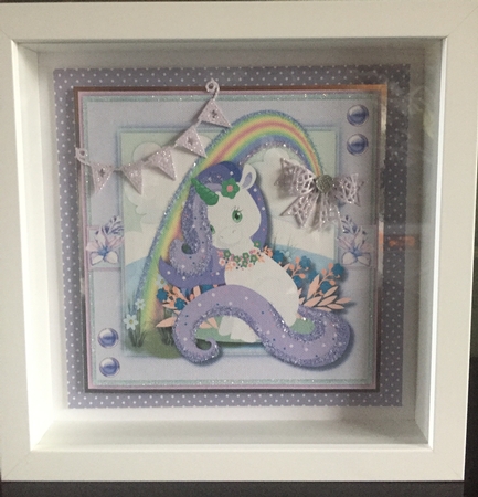 Beautiful Unicorn and Rainbow  3 by Beverley Hazelgrave