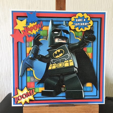 Lego Heroes Card Front Mini Kit.12 by Beverley Hazelgrave