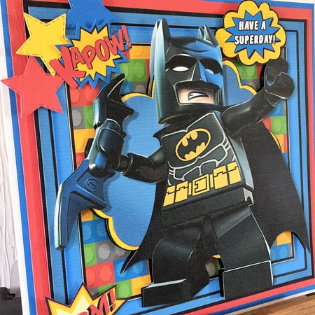 Lego Heroes Card Front Mini Kit.12 by Beverley Hazelgrave