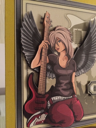 Angel of Rock Decoupage 8x8 Mini Kit by Beverley Hazelgrave