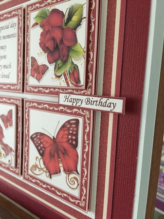  ROSES BUTTERFLIES & VERSES SQUARES 7.5 Quick Layer Cards Bumper Kit by Beverley Hazelgrave