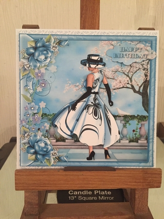 1950s Lady & Roses in Blue Mini Kit by Beverley Hazelgrave