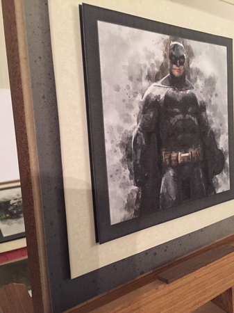 water color Toppers collection - batman by Beverley Hazelgrave