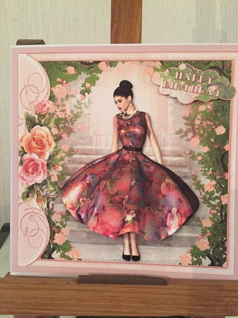 1950s Lady Blushing Rose Mini Kit by Beverley Hazelgrave
