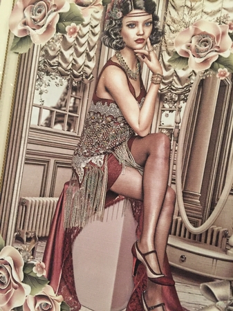 Mini Kit: Flapper lady by Beverley Hazelgrave