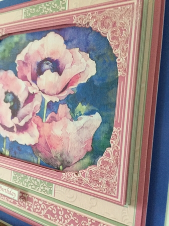 PINK POPPIES All Occasions 7.5 Quick Card & Insert Mini Kit by Beverley Hazelgrave