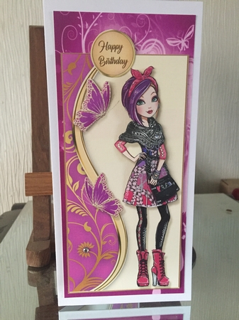 DL Pretty Teens Card Front Bumper Kit 1 by Beverley Hazelgrave