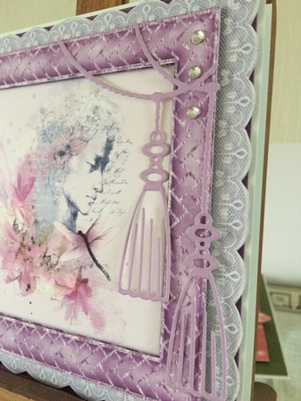 20 Lace trim frames  by Beverley Hazelgrave