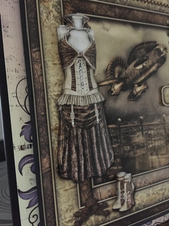Steampunk 8x8 Decoupage Mini Kit by Beverley Hazelgrave