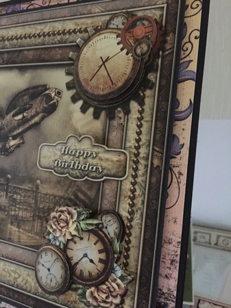 Steampunk 8x8 Decoupage Mini Kit by Beverley Hazelgrave