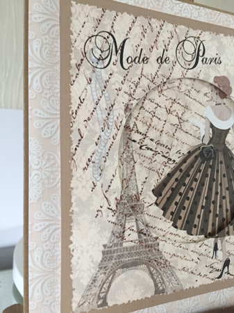 Dusky Damask Paper by Beverley Hazelgrave