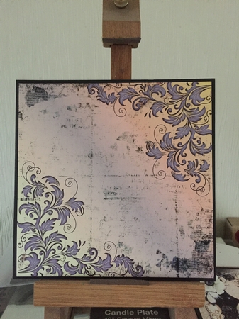 Dusky Leaf Flourish Corner by Beverley Hazelgrave