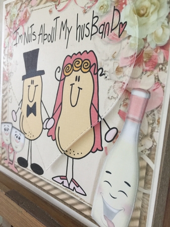 Im Nuts About My Husband! Anniversary 8x8  by Beverley Hazelgrave