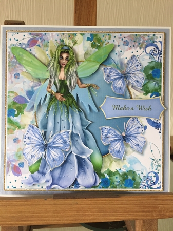 Fairy Garden Card Front Mini Kit.2 by Beverley Hazelgrave