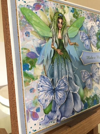 Fairy Garden Card Front Mini Kit.2 by Beverley Hazelgrave