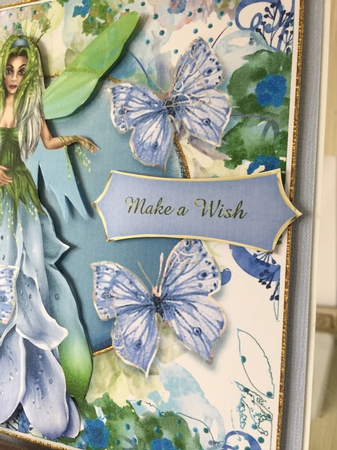 Fairy Garden Card Front Mini Kit.2 by Beverley Hazelgrave