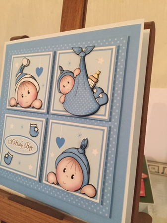 Baby Boy Squares Mini Kit by Beverley Hazelgrave
