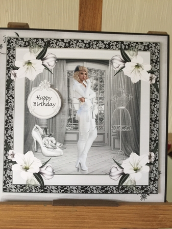Mini Kit: Flapper Lady In White by Beverley Hazelgrave