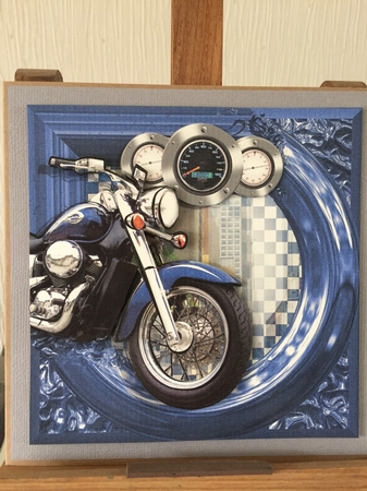 Biker Speed Card Front Mini Kit-1 by Beverley Hazelgrave