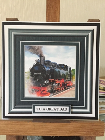  7 X 7 Steam Train Topper by Beverley Hazelgrave