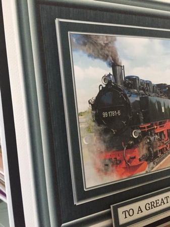  7 X 7 Steam Train Topper by Beverley Hazelgrave