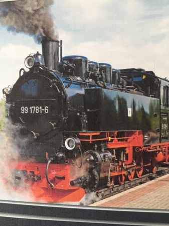  7 X 7 Steam Train Topper by Beverley Hazelgrave